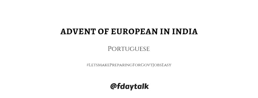 Advent of Europeans Portuguese