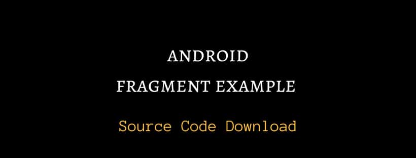 Android Fragment Example | Whatsapp Model