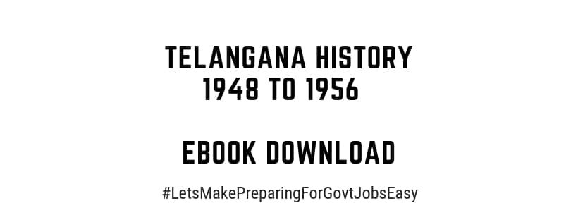 Telangana History 1948 to 1956 eBook Download
