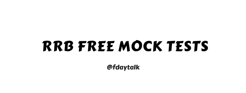 RRB Mock Test 4
