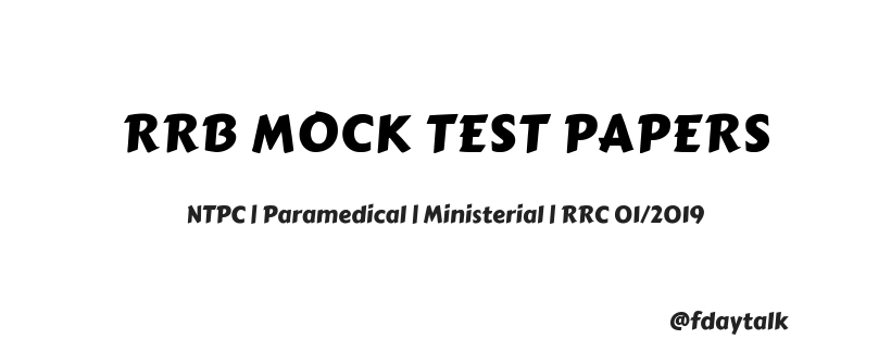 RRB Mock Test Paper 5
