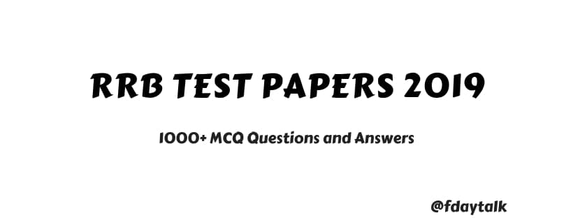 RRB Mock Test Paper 7