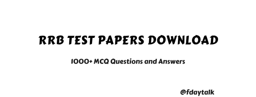 RRB Mock Test 8
