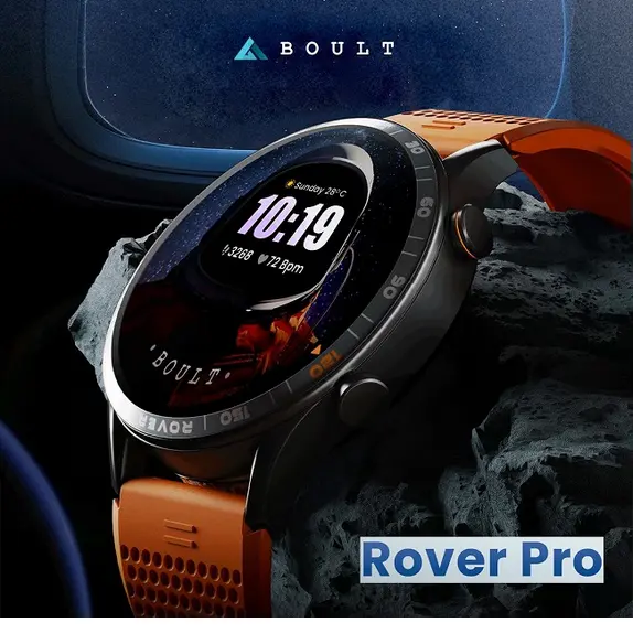 Boult Rover Pro smartwatch launched with Super AMOLED display, Bluetooth calling, IP68 rating for introductory price of Rs. 2499