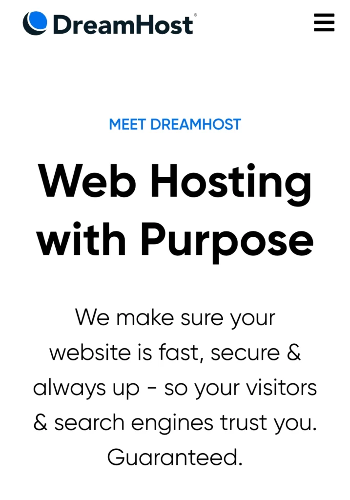 web hosting services 2023, dreamhost review