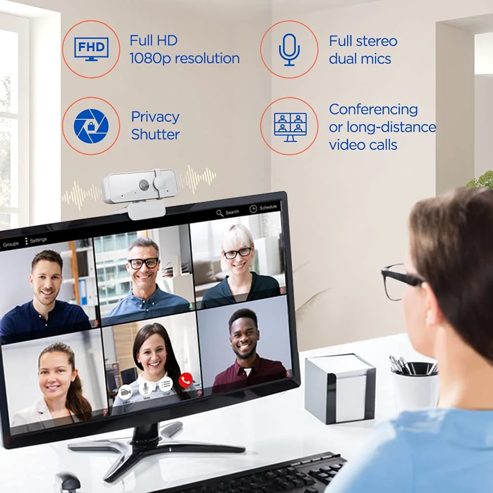 Lenovo 300 FHD Webcam, top Webcam 2023 to Buy Online