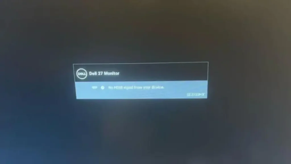Troubleshooting Dell monitor HDMI error