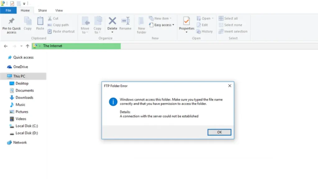 How to Fix FTP Folder Error in Windows: Troubleshooting Guide