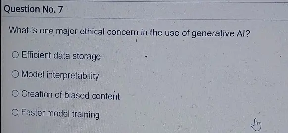 What is one major ethical concern in the use of generative AI?
