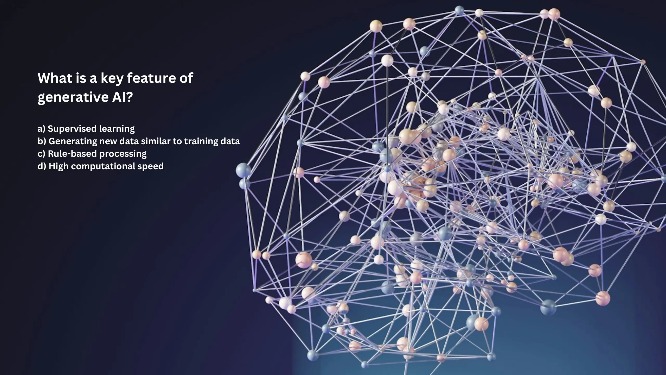 What is a key feature of generative AI?