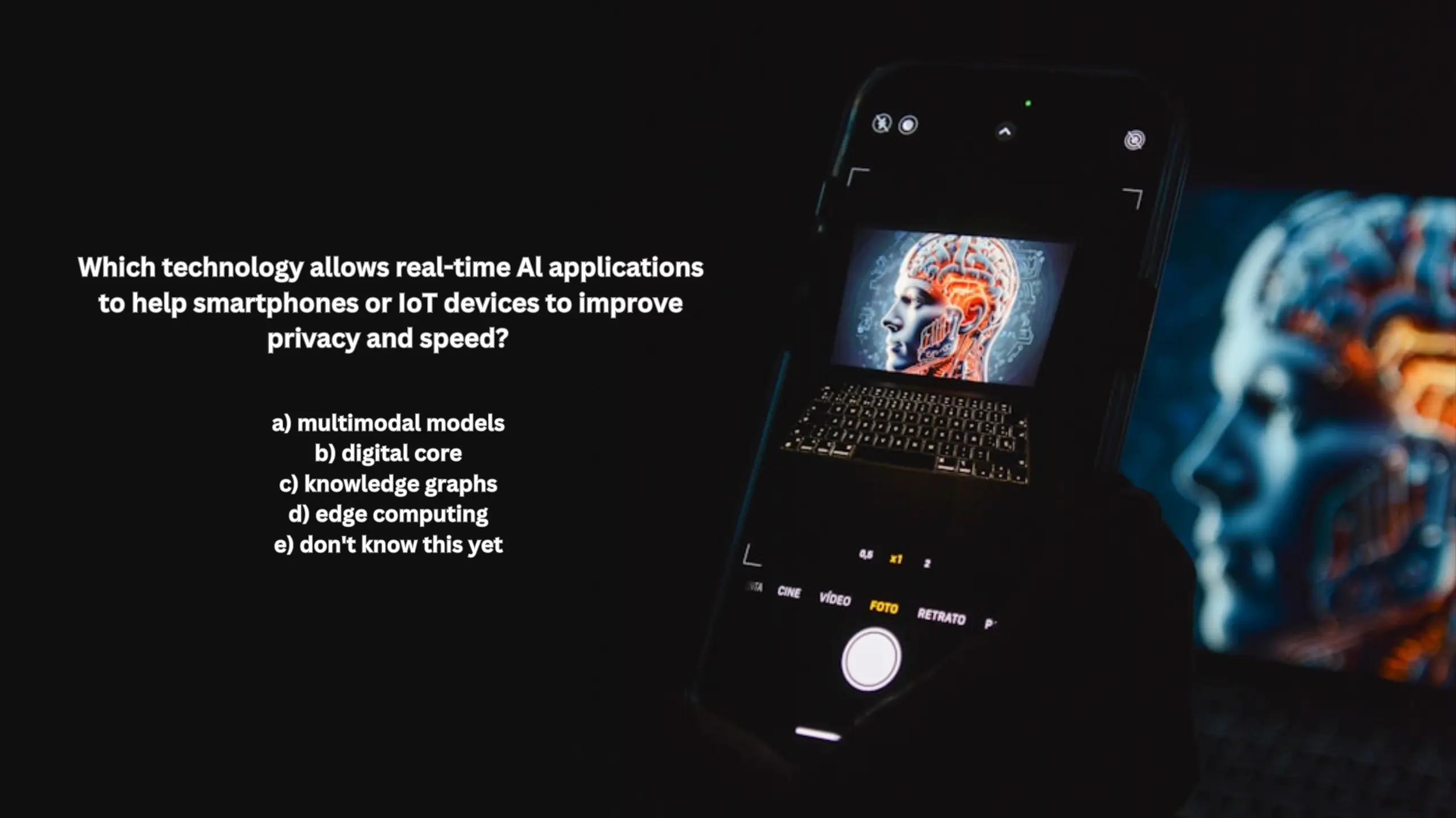 Which technology allows real-time Al applications to help smartphones or IoT devices to improve privacy and speed?