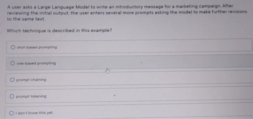 A user asks a Large Language Model to write an introductory message for a marketing campaign. After reviewing the initial output, the user enters several more prompts asking the model to make further revisions to the same text.