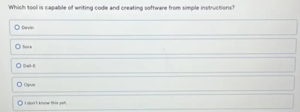Which tool is capable of writing code and creating software from simple instructions