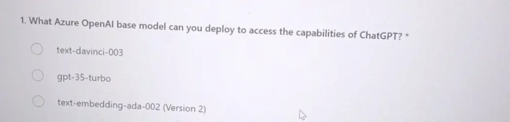 What Azure OpenAI base model can you deploy to access the capabilities of ChatGPT? 
