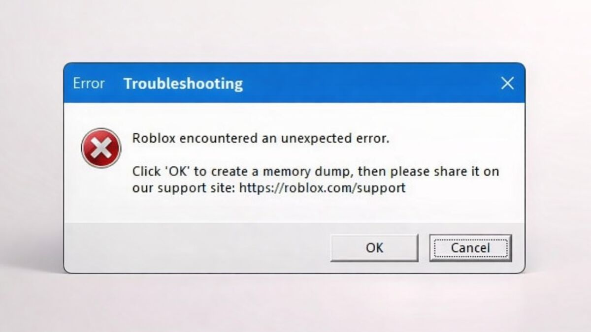 Roblox Encountered an Unexpected Error: Memory Dump Fix for Windows 10 & 11