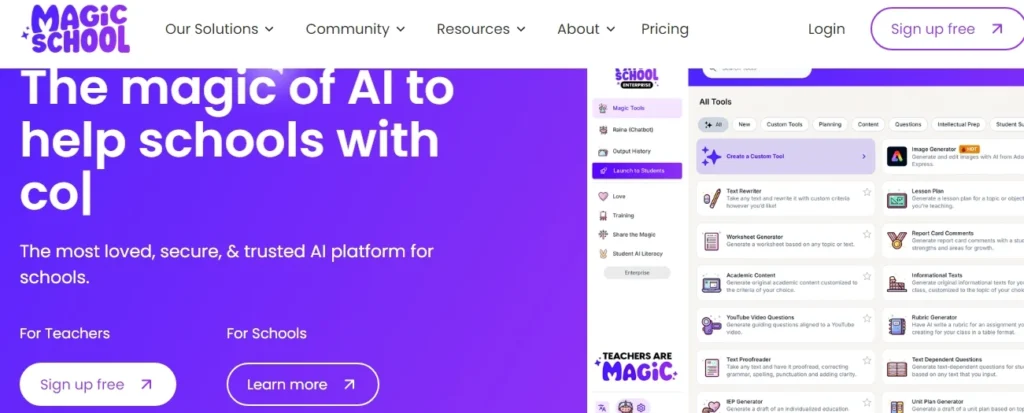 MagicSchool AI for Educators