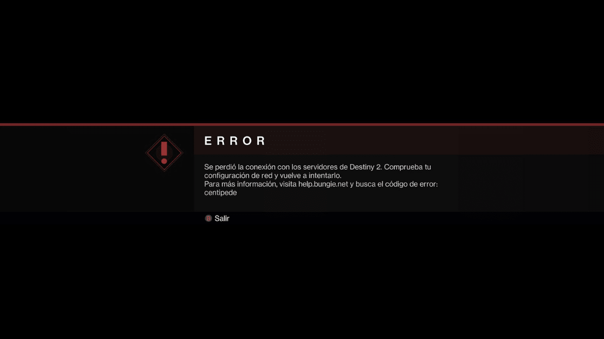 How to Fix the CENTIPEDE Error Code in Destiny 2