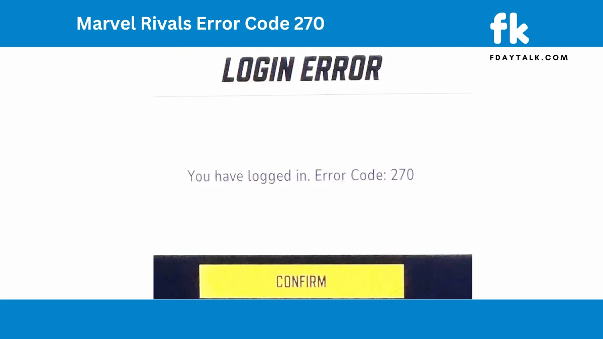 How to Fix Marvel Rivals Error Code 270 – Troubleshooting Guide