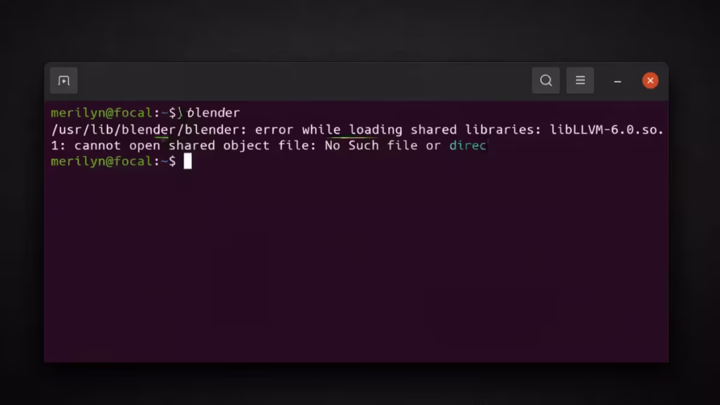 error while loading shared libraries