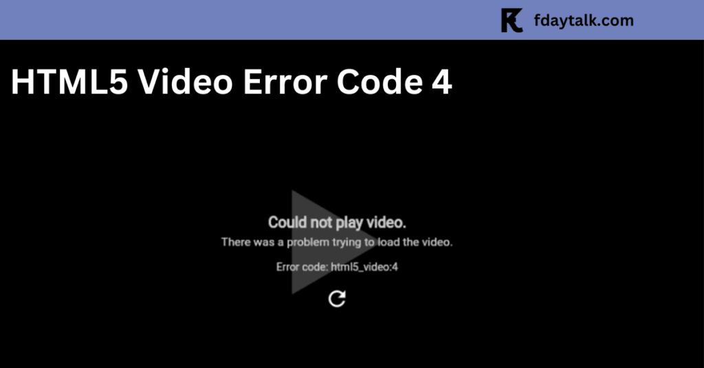 How to Fix HTML5 Video Error Code 4: The Video File Cannot Be Played