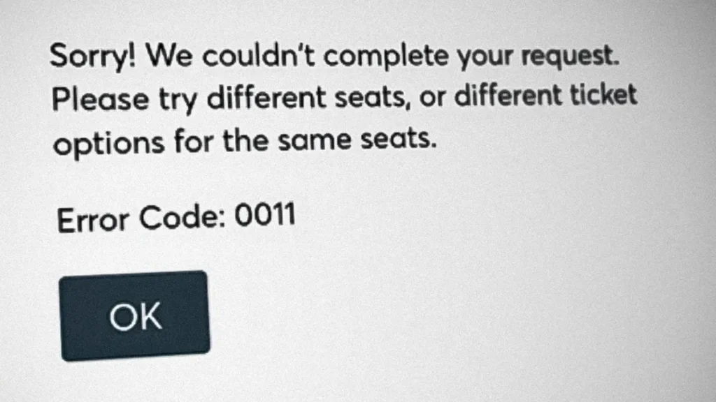 Ticketmaster Error Code 0011: What It Is and How to Fix It