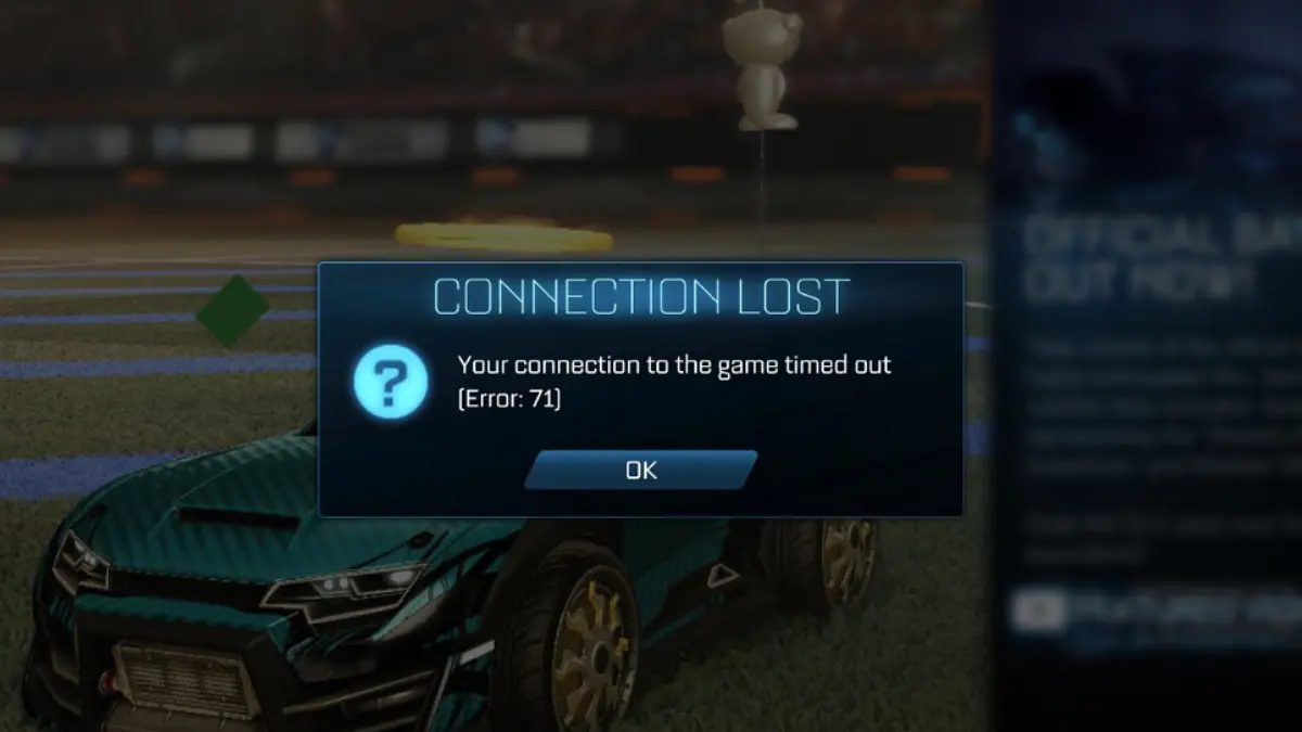 Rocket League Error 71: How to Fix Connection Timeout and Server Issues on PC and Console