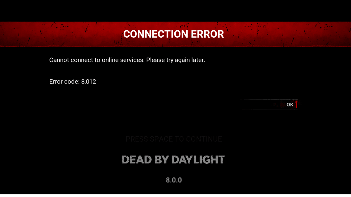 How to Fix Dead by Daylight Error Code 8012 | Step-by-Step Guide