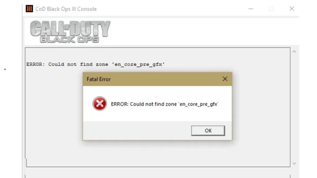 How to Fix “en_core_pre_gfx” Error in Call of Duty: Black Ops III (FitGirl Version)