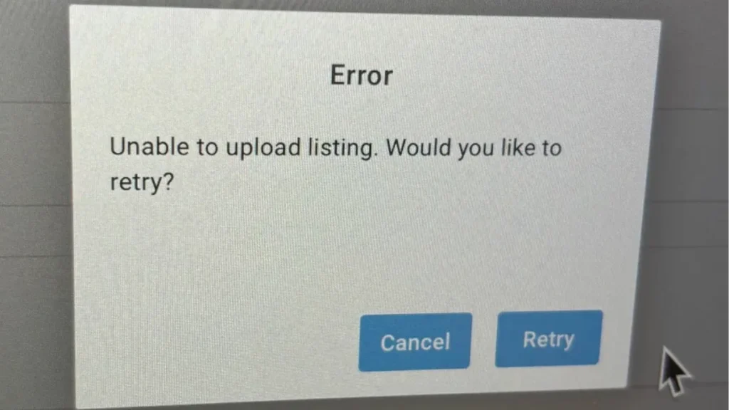 Unable to Upload Listing Error Fix: Causes, Solutions & Workarounds (2025 Guide)