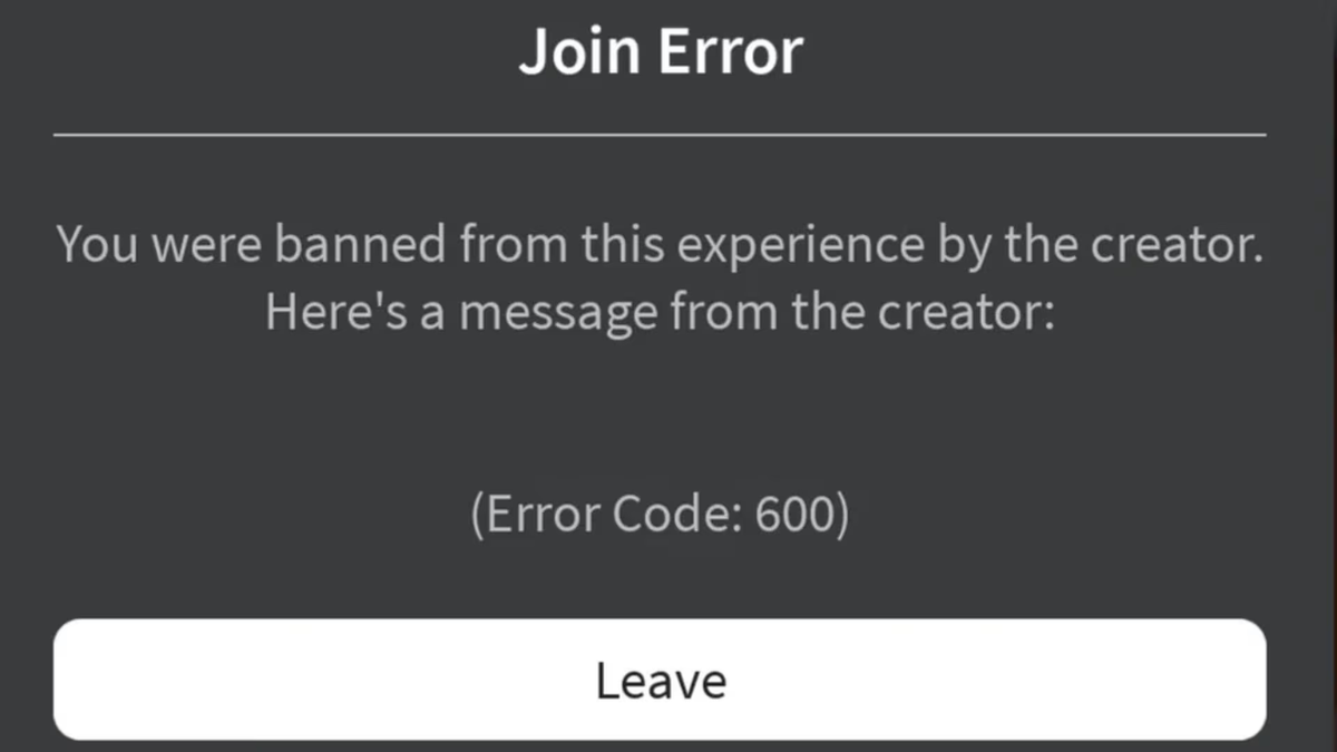 How to Fix Roblox Error Code 600 (Game Bans, Appeals, and Access Limits)