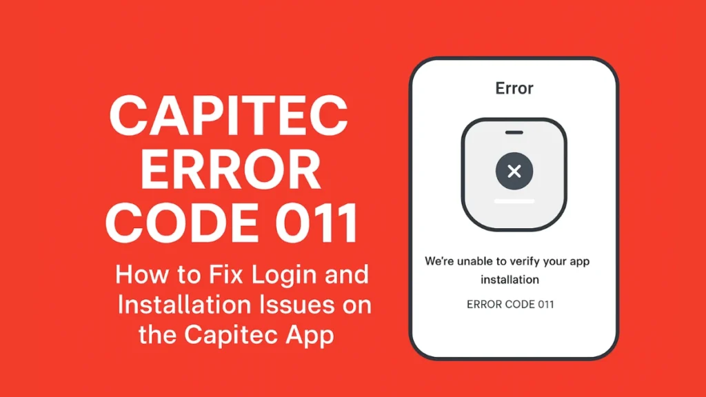 Capitec Error Code 011: Causes, Fixes, and How to Avoid It