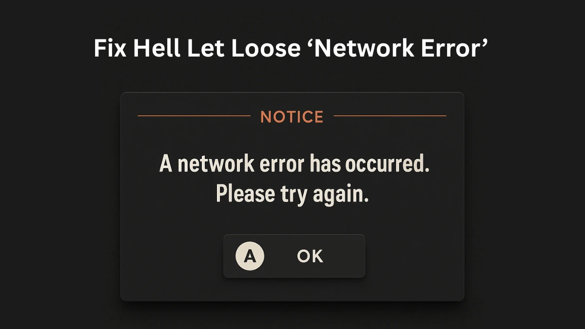 Fix Hell Let Loose Network Error on PC, Xbox & PS5