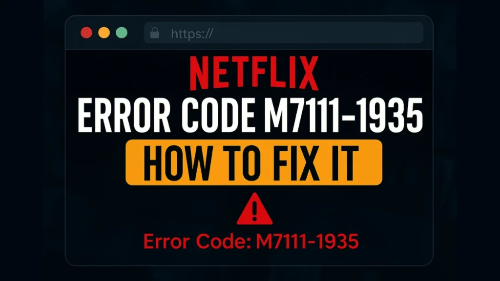 How to Fix Netflix Error Code M7111-1935 (Including Variants: M7111-1935-107016 & M7111-1935-405001)