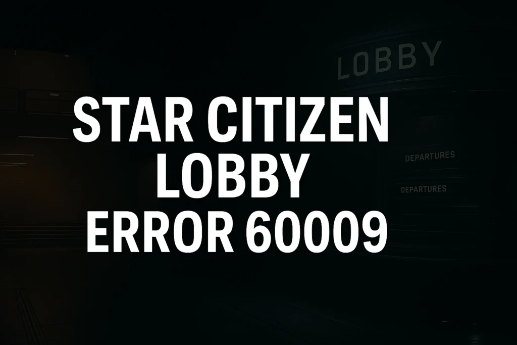 How to Fix Star Citizen Lobby Error 60009