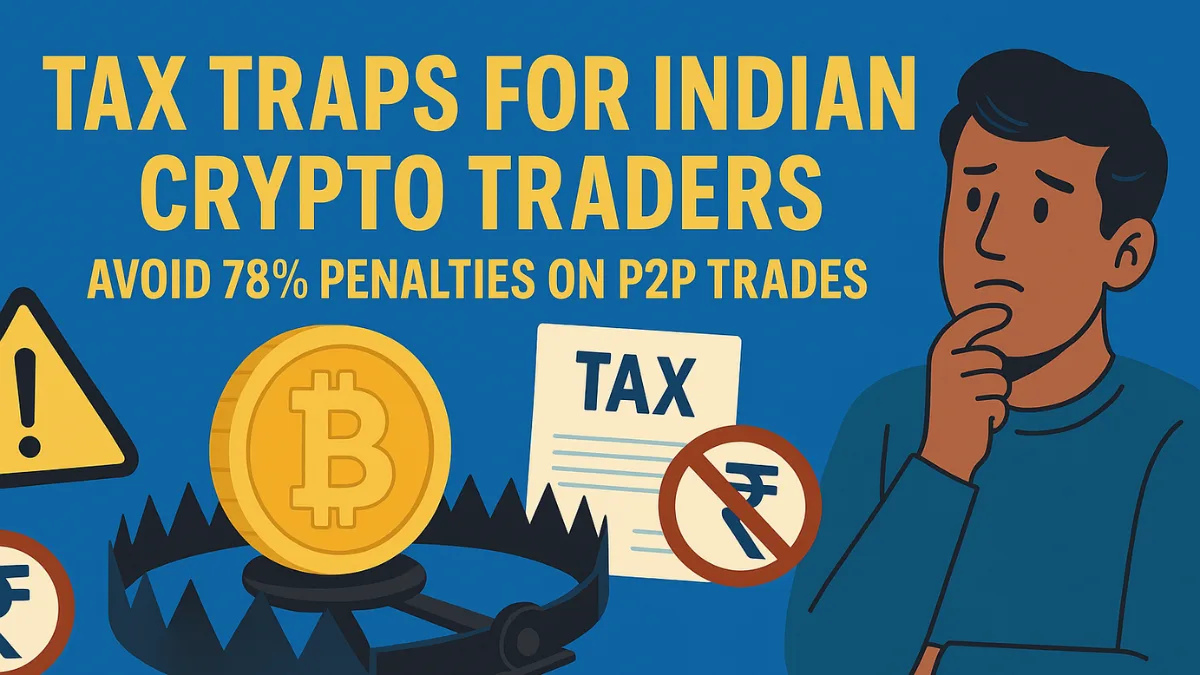 P2P Crypto Tax India 2025: Avoid 30% Penalties & 78% Fines on Trades