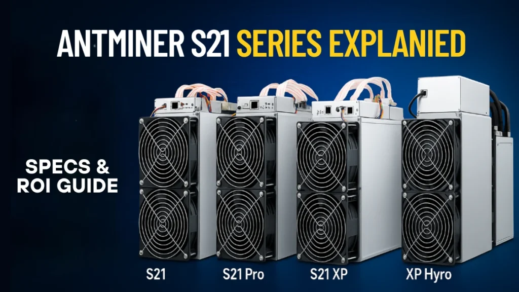 Bitmain Antminer S21 Series Explained: S21 vs S21 Pro vs XP vs XP Hydro