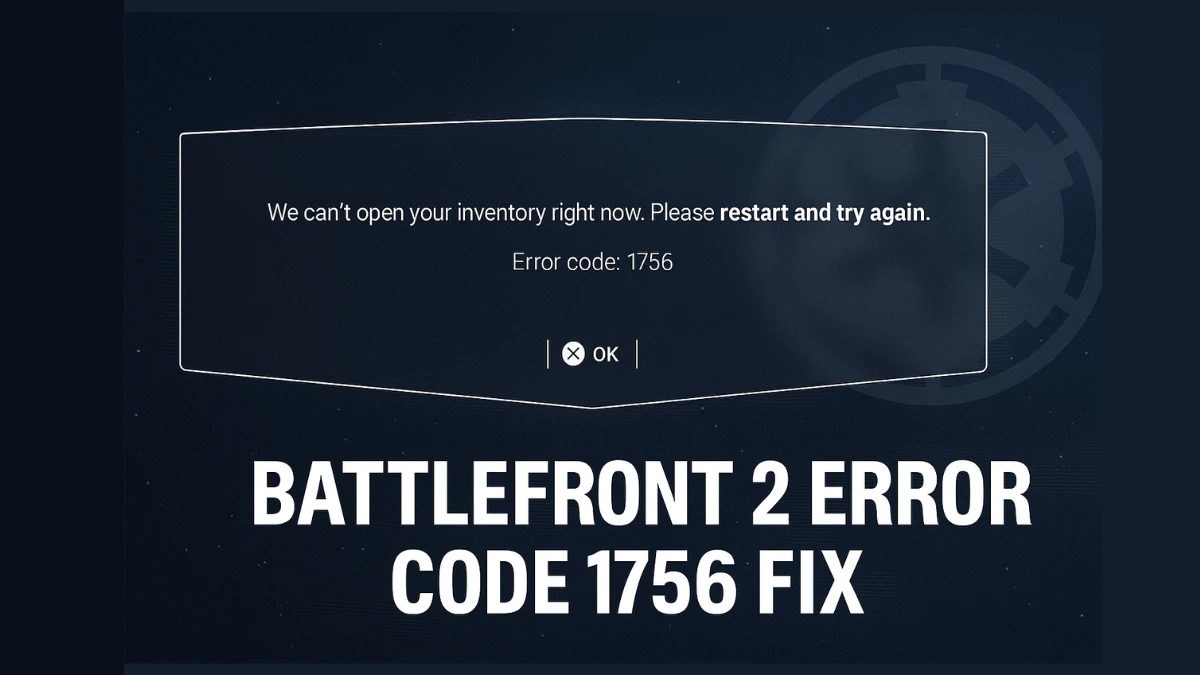Battlefront 2 Error Code 1756: How to Fix It and Restore Your Inventory