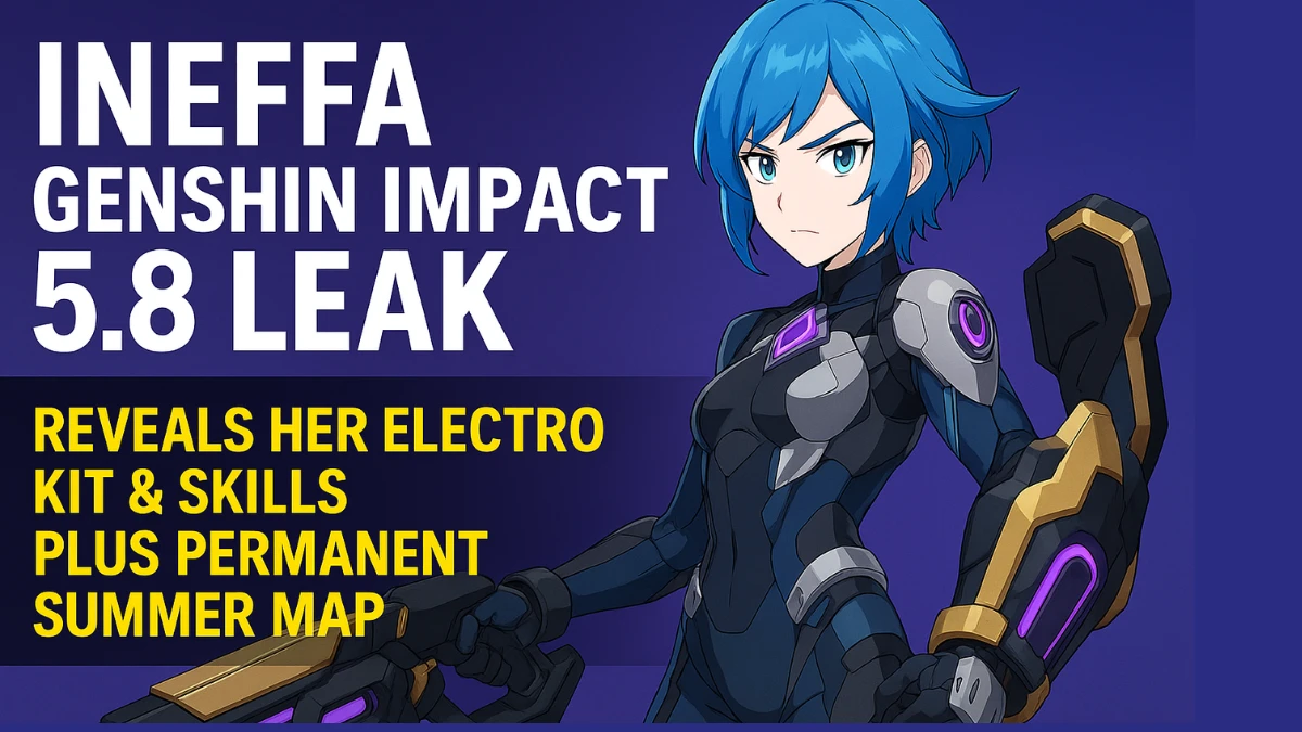 Ineffa Genshin Impact 5.8 Leak Reveals Her Electro Kit, Skills & Permanent Summer Map