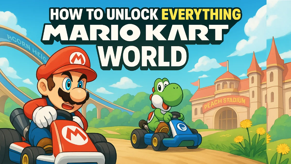 How to Unlock All Characters, Karts, Tracks, and Costumes in Mario Kart World