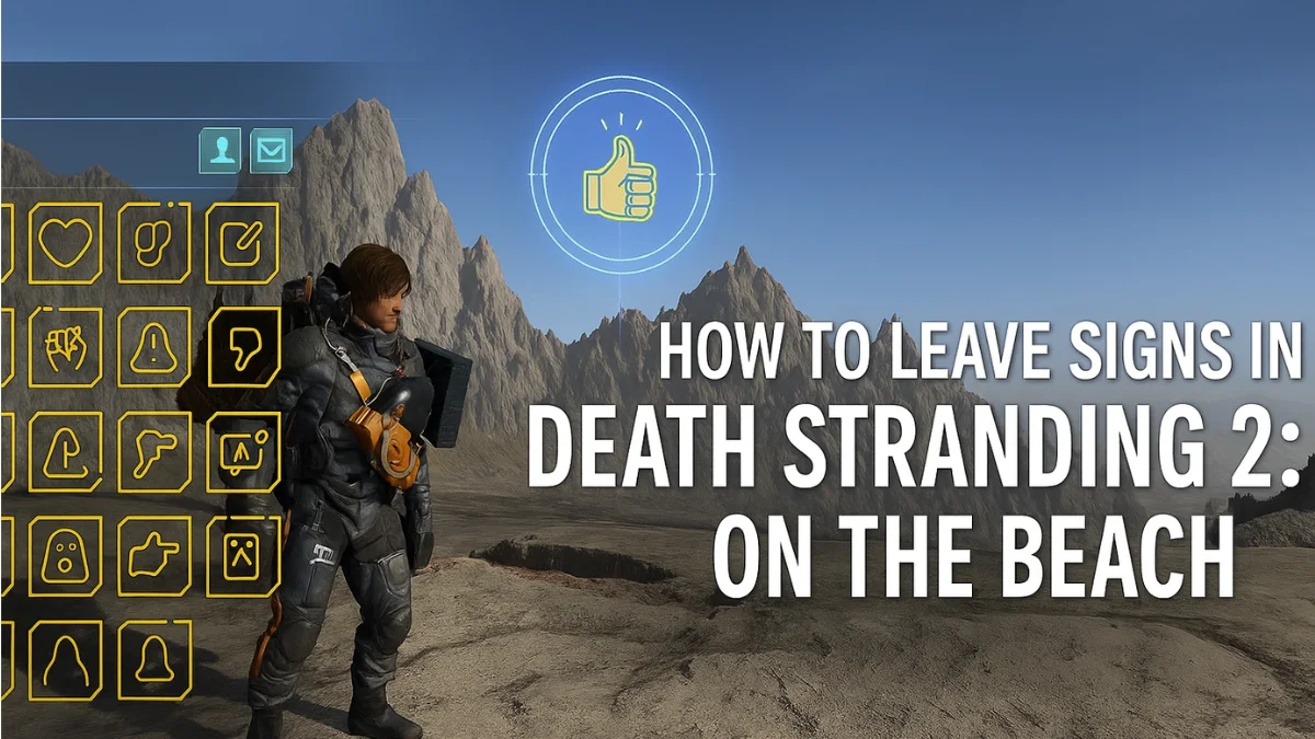 How to Leave and Use Signs in Death Stranding 2: On The Beach