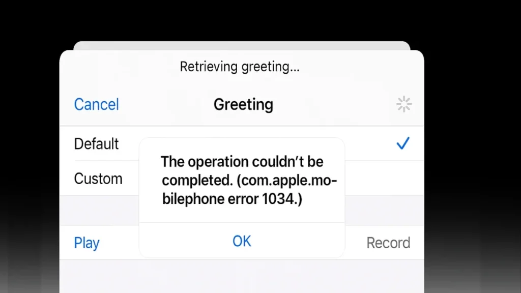 How to Fix com.apple.mobilephone error 1034 on iPhone (Easy Step-by-Step Guide)