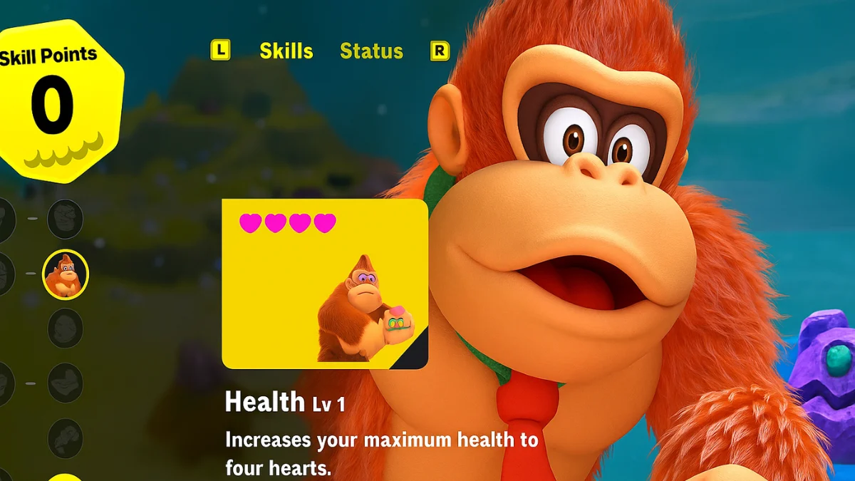 Donkey Kong Bananza: How to Open Skill Tree and Upgrade Fast