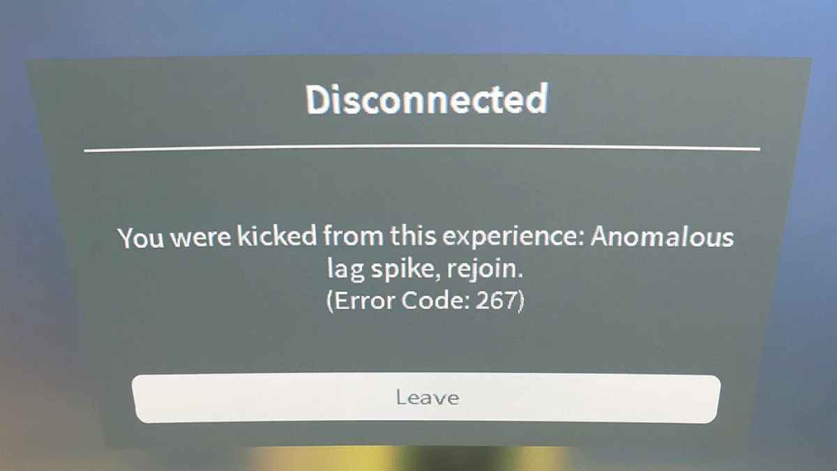 Fix Roblox Kick Error Code 267 (Anomalous Lag Spike Problem)