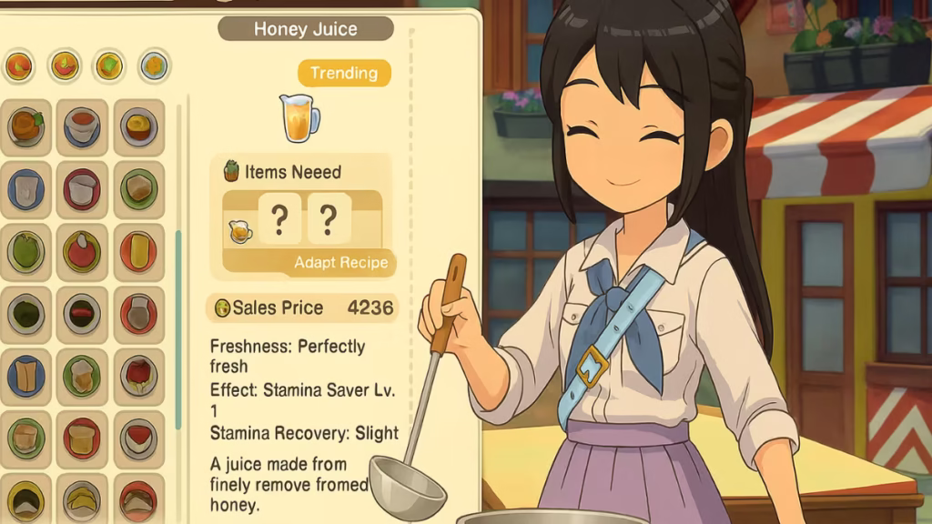 Story of Seasons Grand Bazaar – All Recipes & How to Unlock Them