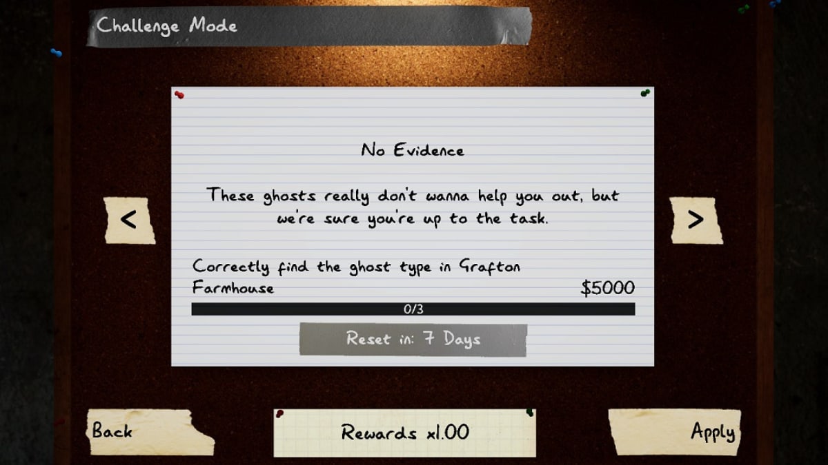 Phasmophobia Weekly Challenge (Nov 2025): No Evidence Mode Explained