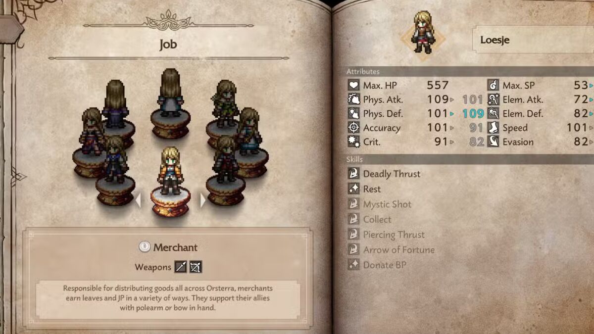 Octopath Traveler 0 Class Guide – All Jobs, Skills, and Protagonist Roles