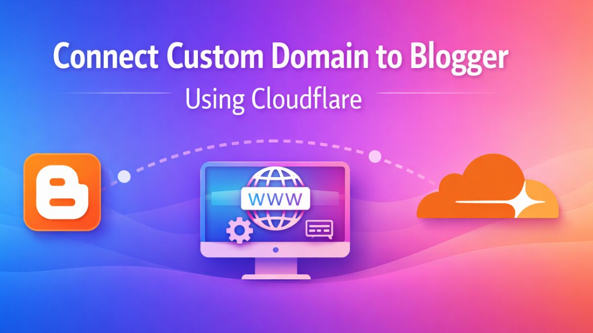 How to Connect Custom Domain to Blogger Using Cloudflare (DNS + HTTPS Setup Guide)