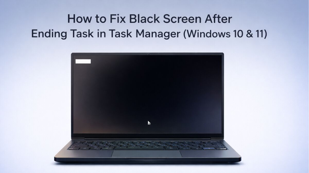 How to Fix Black Screen After Ending Task in Task Manager (Windows 10 & 11)