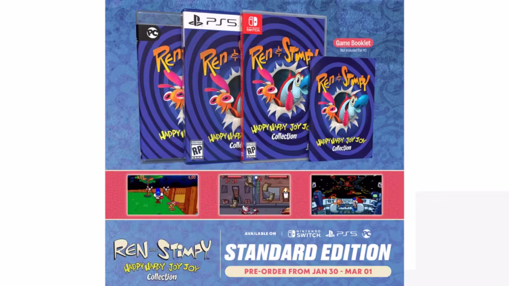 Ren & Stimpy Happy Happy Joy Joy Collection Launches on PS5, Switch, and Steam