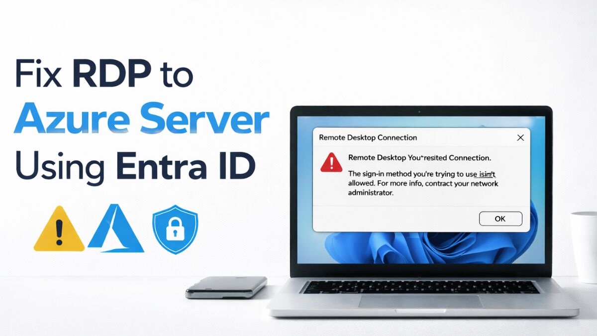 How to Fix RDP to Azure Server Using Entra ID (Azure AD Login Issues Explained)